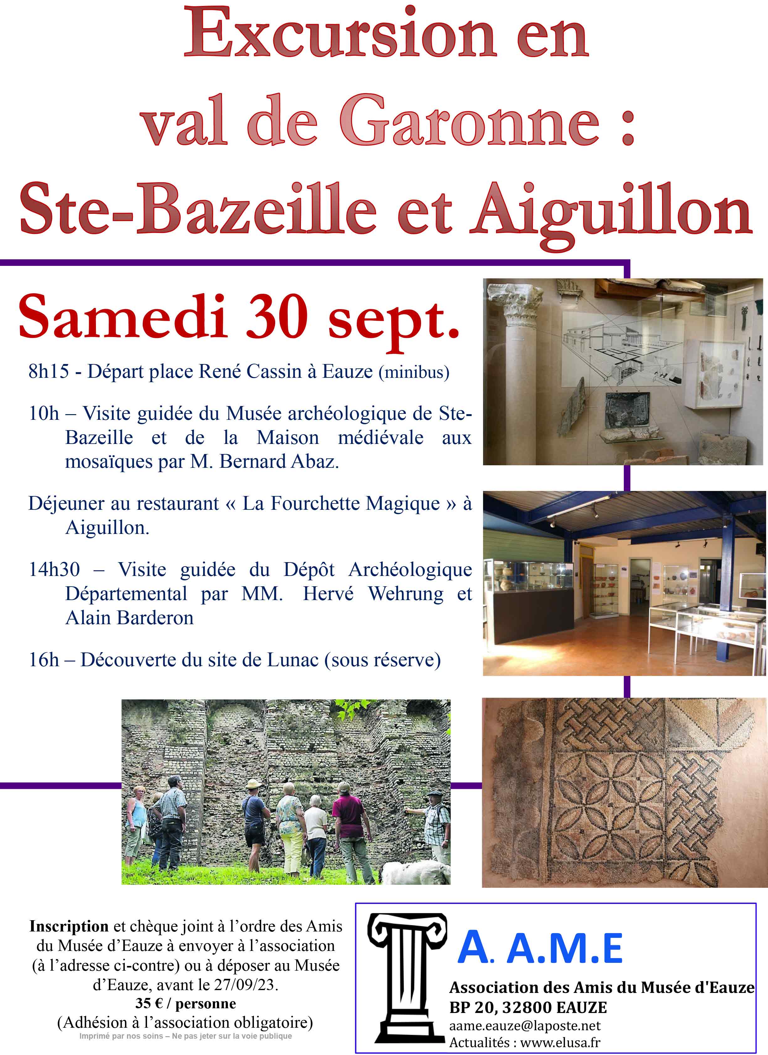 30 sept sortie Ste Bazeille